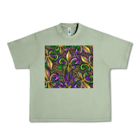 Oil Green mardi gras fleur de lis Urban Heavy Tee - RanaPortraitStore
