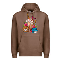Chestnut Baseball Frappe Premium Hoodie - FaDigitalArtStudio