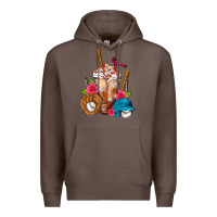 Coffee Baseball Frappe Premium Hoodie - FaDigitalArtStudio