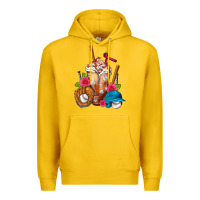 Lemon Baseball Frappe Premium Hoodie - FaDigitalArtStudio