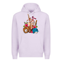 Lilac Baseball Frappe Premium Hoodie - FaDigitalArtStudio