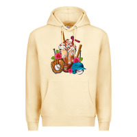 Pina Colada Baseball Frappe Premium Hoodie - FaDigitalArtStudio