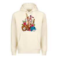 Sandshell Baseball Frappe Premium Hoodie - FaDigitalArtStudio