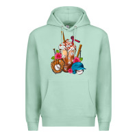 Seafoam Baseball Frappe Premium Hoodie - FaDigitalArtStudio