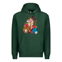 Sports Green Baseball Frappe Premium Hoodie - FaDigitalArtStudio