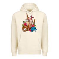 Tofu Baseball Frappe Premium Hoodie - FaDigitalArtStudio