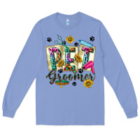 Colony Blue Western Pet Groomer Long Sleeve Tee - texasbilliewilder