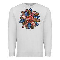 Dove Grey american sunflower Premium Sweatshirt - BundleAndBundleShop