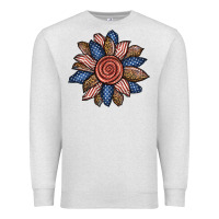 Oatmeal Heather american sunflower Premium Sweatshirt - BundleAndBundleShop
