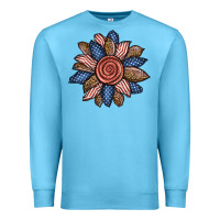 Ocean Blue american sunflower Premium Sweatshirt - BundleAndBundleShop