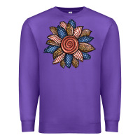 Purple american sunflower Premium Sweatshirt - BundleAndBundleShop