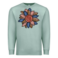 Seafoam american sunflower Premium Sweatshirt - BundleAndBundleShop