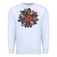 White american sunflower Premium Sweatshirt - BundleAndBundleShop