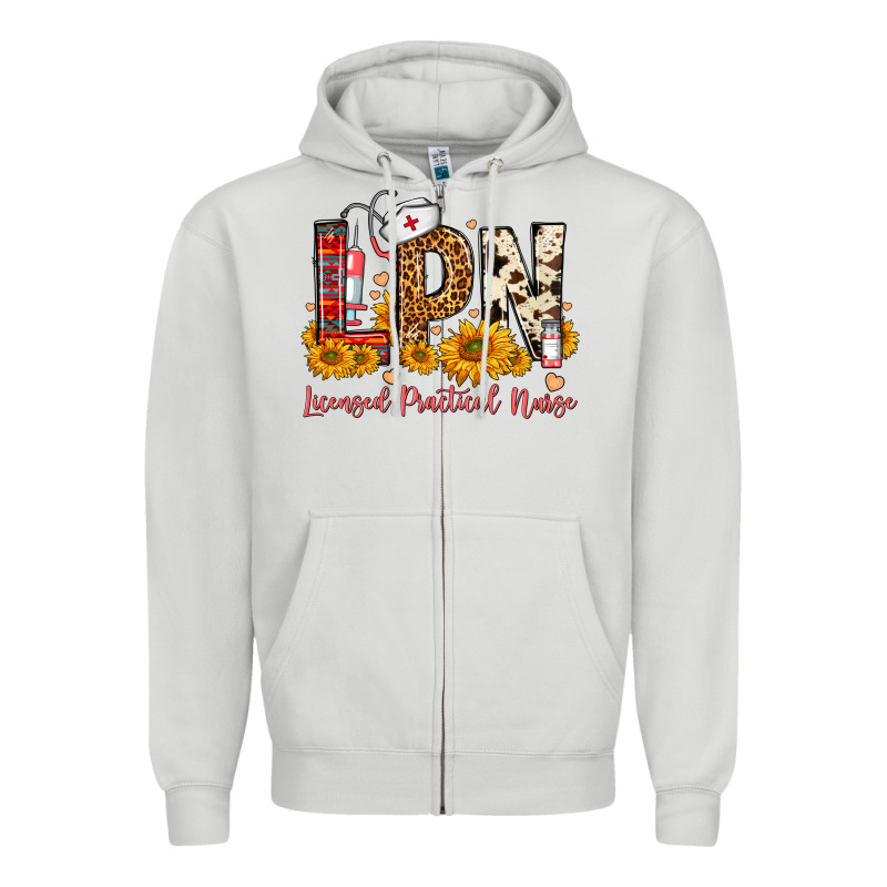 Western Lpn Licensed Practical Nurse Zipper Hoodie by FaDigitalArtStudio | Teevron