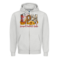 Dove Grey Western Lpn Licensed Practical Nurse Zipper Hoodie - FaDigitalArtStudio
