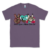 Lavender peace love maine coon cat Classic Tee - LillyAllenDesigns