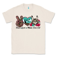 Natural peace love maine coon cat Classic Tee - LillyAllenDesigns