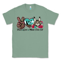 Sage peace love maine coon cat Classic Tee - LillyAllenDesigns