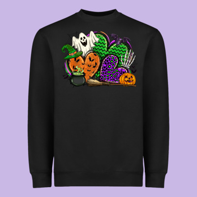Halloween Heart Heavyweight Sweatshirt Designed By Cowgirlartshop
