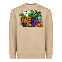 Mushroom halloween heart Heavyweight Sweatshirt - CowGirlArtShop