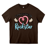 Chocolate Brown educational rockstar Heavy Core Tee - MaliasSmallBusiness