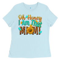 Baby Blue oh honey i am that mimi nca Ladies Tee - NancyCooperArtShop
