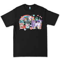 Black unicorn coffee cups Premium Tee - NancyCooperArtShop