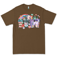 Cacao unicorn coffee cups Premium Tee - NancyCooperArtShop