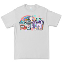 Dove Grey unicorn coffee cups Premium Tee - NancyCooperArtShop