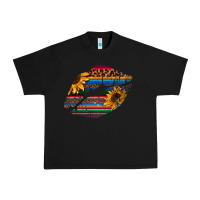 Black Aztec Sunflower Lips Urban Heavy Tee - Bettercallsaul