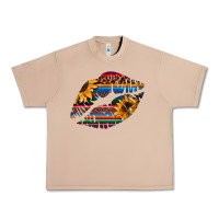 Burro Aztec Sunflower Lips Urban Heavy Tee - Bettercallsaul