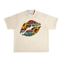Sandshell Aztec Sunflower Lips Urban Heavy Tee - Bettercallsaul