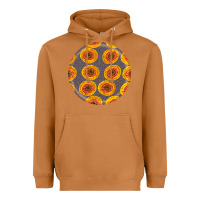 Meerkat african fabric pattern round earrings 4 Heavyweight Hoodie - BundleAndBundleShop