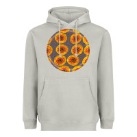 Moon Dust african fabric pattern round earrings 4 Heavyweight Hoodie - BundleAndBundleShop