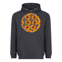 Smoke african fabric pattern round earrings 4 Heavyweight Hoodie - BundleAndBundleShop