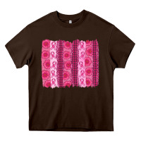 Chocolate Brown breast cancer brushstroke Heavy Core Tee - AdoDesignShop