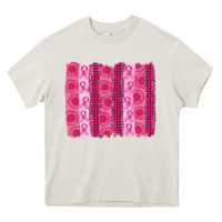 Cream breast cancer brushstroke Heavy Core Tee - AdoDesignShop