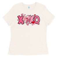 Bone xoxo disco heart valentine's day Ladies Tee - MaliasSmallBusiness