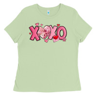 Matcha xoxo disco heart valentine's day Ladies Tee - MaliasSmallBusiness