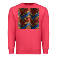Cardinal leopard 4th of july seamless pattern Premium Sweatshirt - BundleAndBundleShop