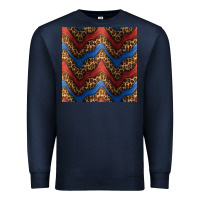 Navy leopard 4th of july seamless pattern Premium Sweatshirt - BundleAndBundleShop