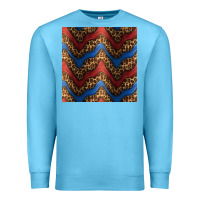Ocean Blue leopard 4th of july seamless pattern Premium Sweatshirt - BundleAndBundleShop