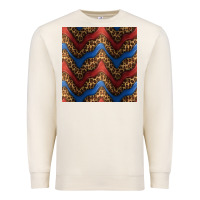 Sandshell leopard 4th of july seamless pattern Premium Sweatshirt - BundleAndBundleShop