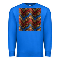 True Royal leopard 4th of july seamless pattern Premium Sweatshirt - BundleAndBundleShop