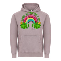 Vintage Zinc happy st patricks day rainbow and shamrock Vintage Hoodie - RanaPortraitStore