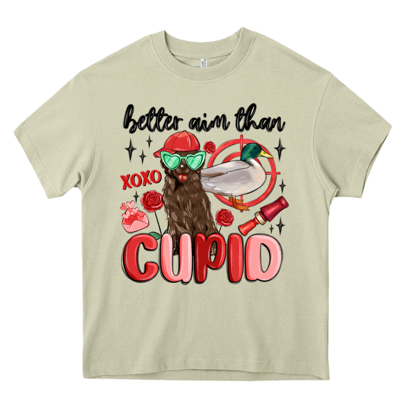 Better Aim Than Cupid With Dog And Duck Heavy Core Tee by MaliasSmallBusiness | Teevron