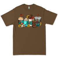 Cacao western coffee cups Premium Tee - NancyCooperArtShop