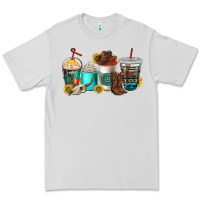 Dove Grey western coffee cups Premium Tee - NancyCooperArtShop
