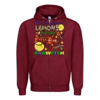 Burgundy When life gives you lemons boil some crawfish Zipper Hoodie - FaDigitalArtStudio