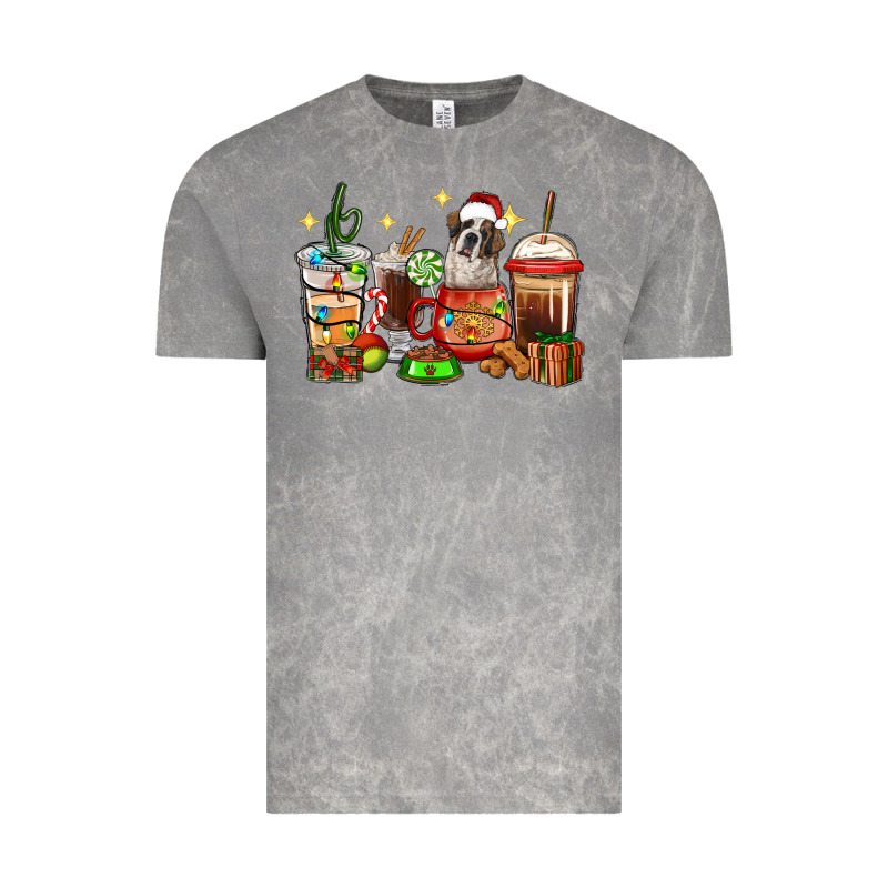Christmas Coffee Cups With Saint Bernard Vintage Tee by RanaPortraitStore | Teevron
